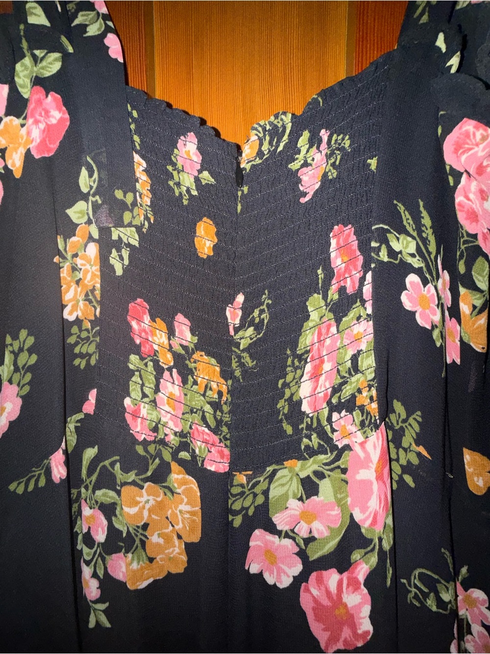 Reformation Nikita 12 Black Floral Tie-Strap Midi Dress - Picture 9 of 9